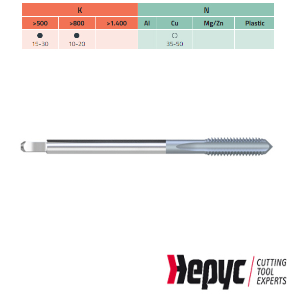 Hepyc HSSE-PM TICN Machinetap DIN376 M20x2.50 6HX