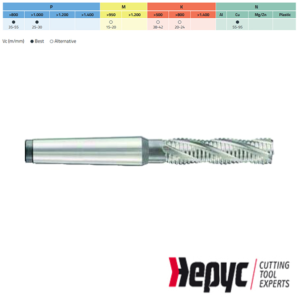 Hepyc HSSE ruwfrees lang MK 5Z 22.00mm