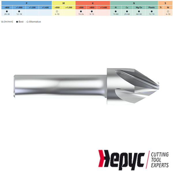 Hepyc HSS verzinkfrees 60gr. 5Z 12.50mm