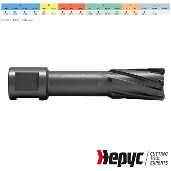 Hepyc Kernboor HSS-HM 32x35mm Weldon